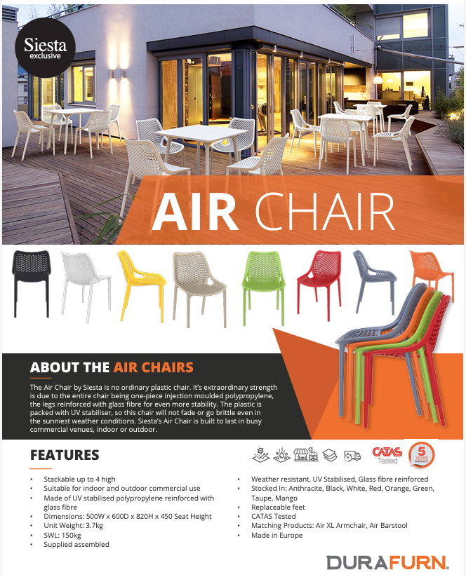 Siesta Air Side Chair - Commercial Quality