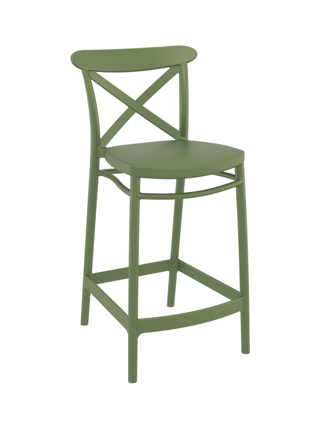 Siesta Cross Back Kitchen Counter Barstool