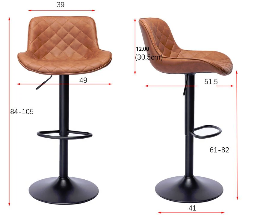 Pallo Gas Lift Swivel Stool