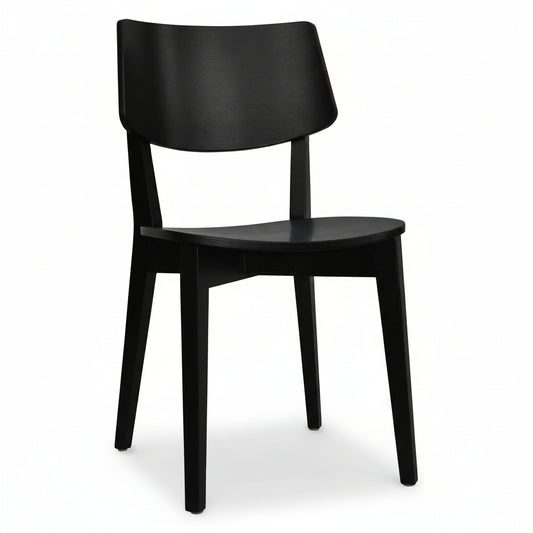 Black chair on a white background