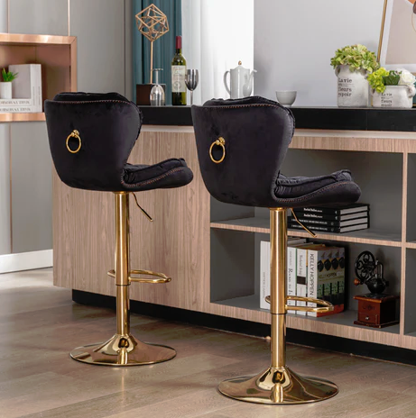 Plush Gas Lift Swivel Stool