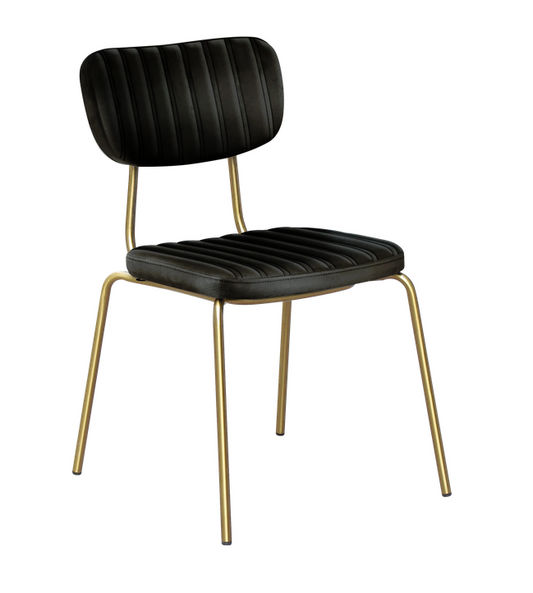 Tiramisu Dining Chair by Durafurn - Brass Frame