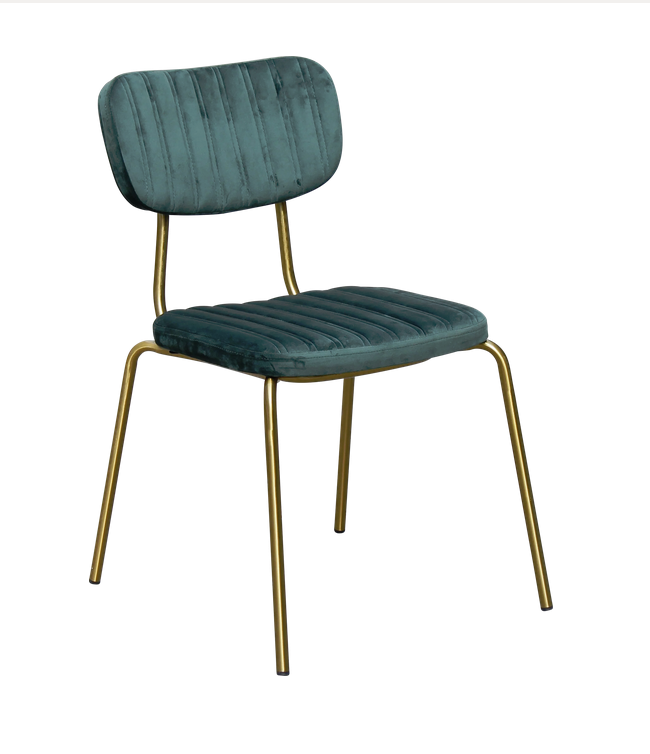 Tiramisu Dining Chair by Durafurn - Brass Frame