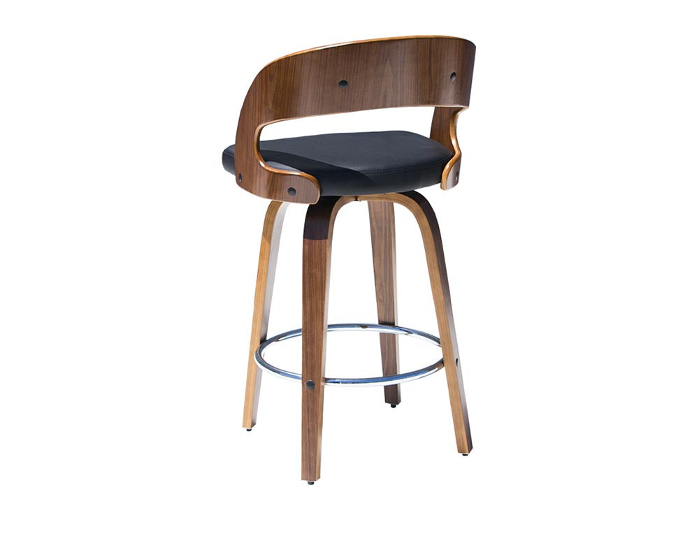 Leopard Swivel Kitchen Counter Barstool