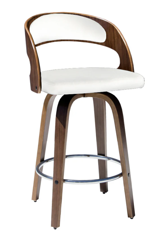 Leopard Swivel Kitchen Counter Barstool