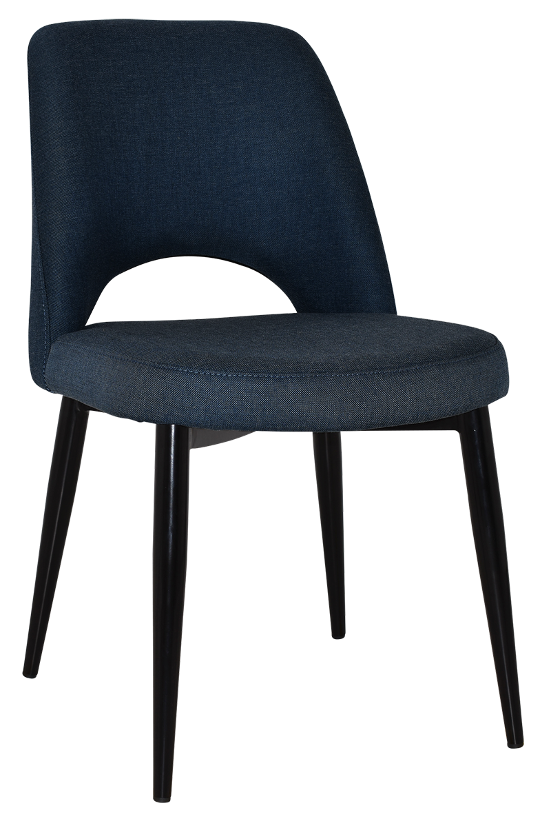 ALBURY SIDE CHAIR BLACK / GRAVITY NAVY