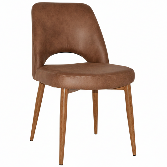 ALBURY SIDE CHAIR EASTWOOD TAN / OAK