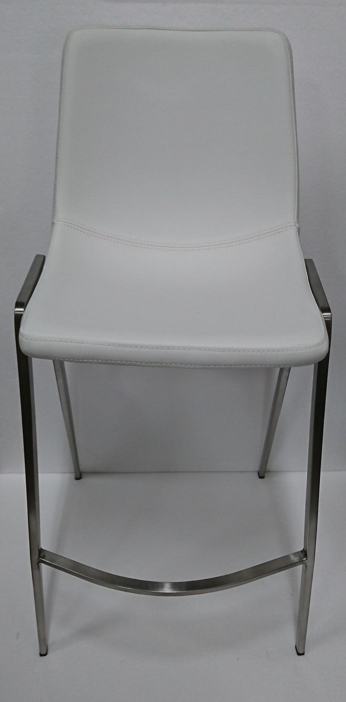 Nadia Kitchen Bench Stool With Stainless Steel Base