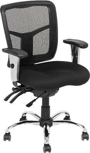 Diablo Manager Ergonomic Office Chair - Mid Height Adjustable Back Support for Comfortable Seating