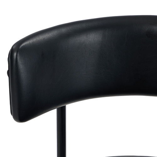 Oikiture Set of 2 Lea Dining Chairs - Fabric or Faux Leather & Steel Legs