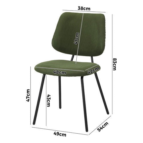 2x Sel Dining Chair Vintage Retro