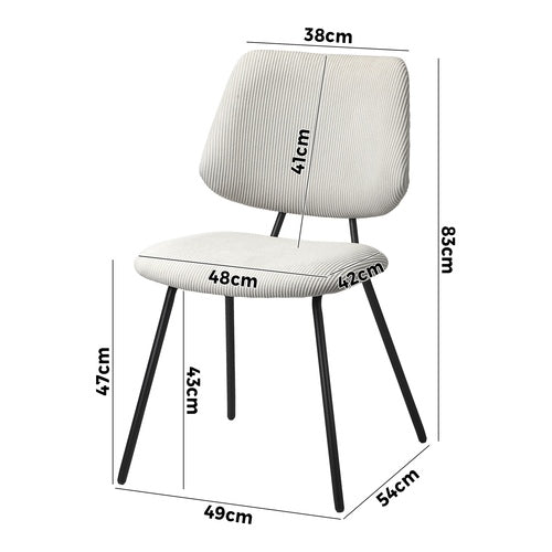 2x Sel Dining Chair Vintage Retro
