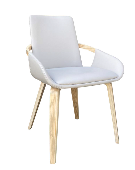 Para Dining Chair Beige PU Vinyl