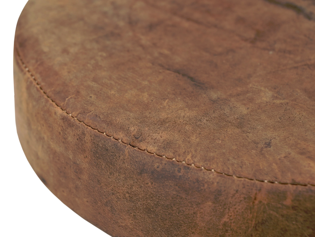 Vintage Leather Wind Up Stool