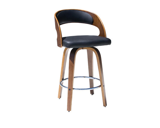 Leopard Swivel Kitchen Counter Barstool