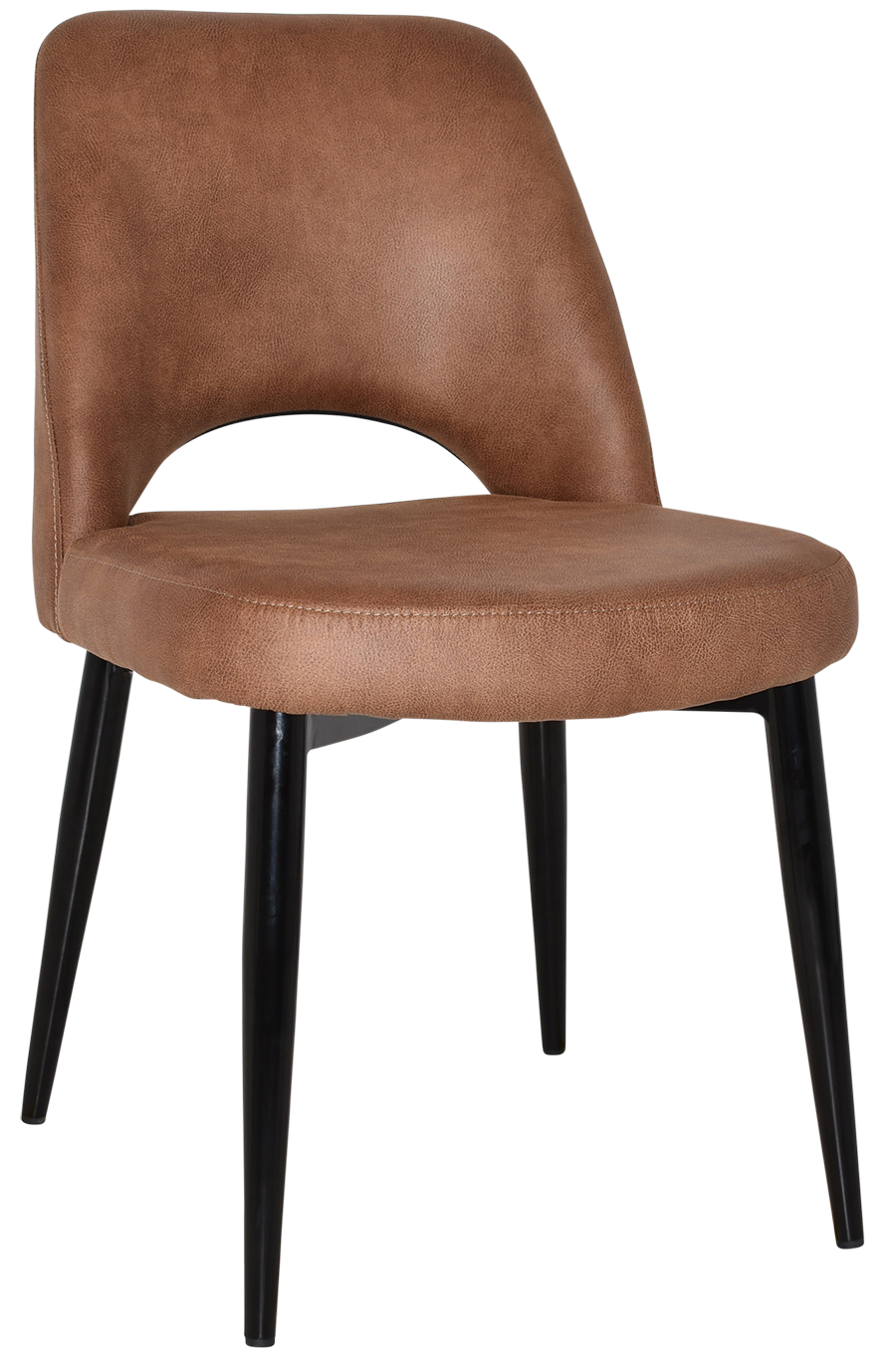 ALBURY SIDE CHAIR BLACK / EASTWOOD TAN