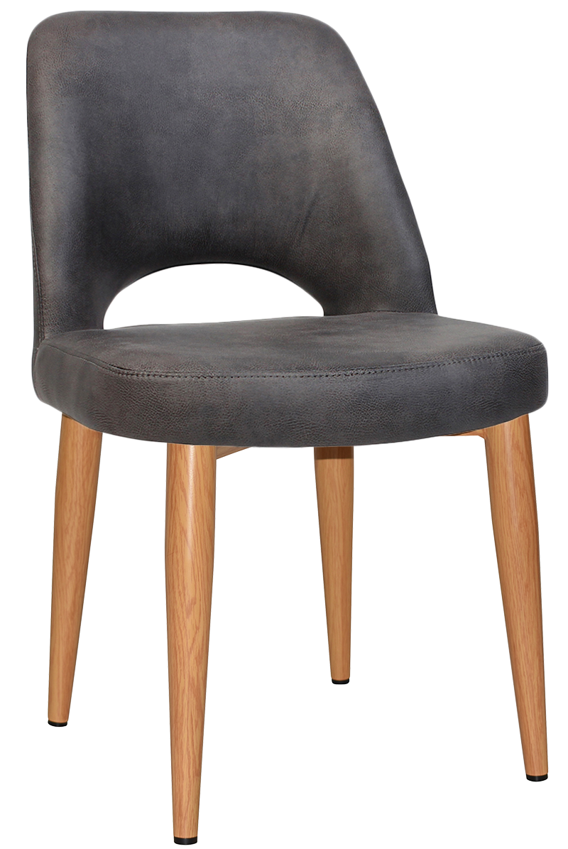 ALBURY SIDE CHAIR EASTWOOD SLATE / Oak