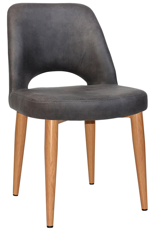 ALBURY SIDE CHAIR EASTWOOD SLATE / Oak