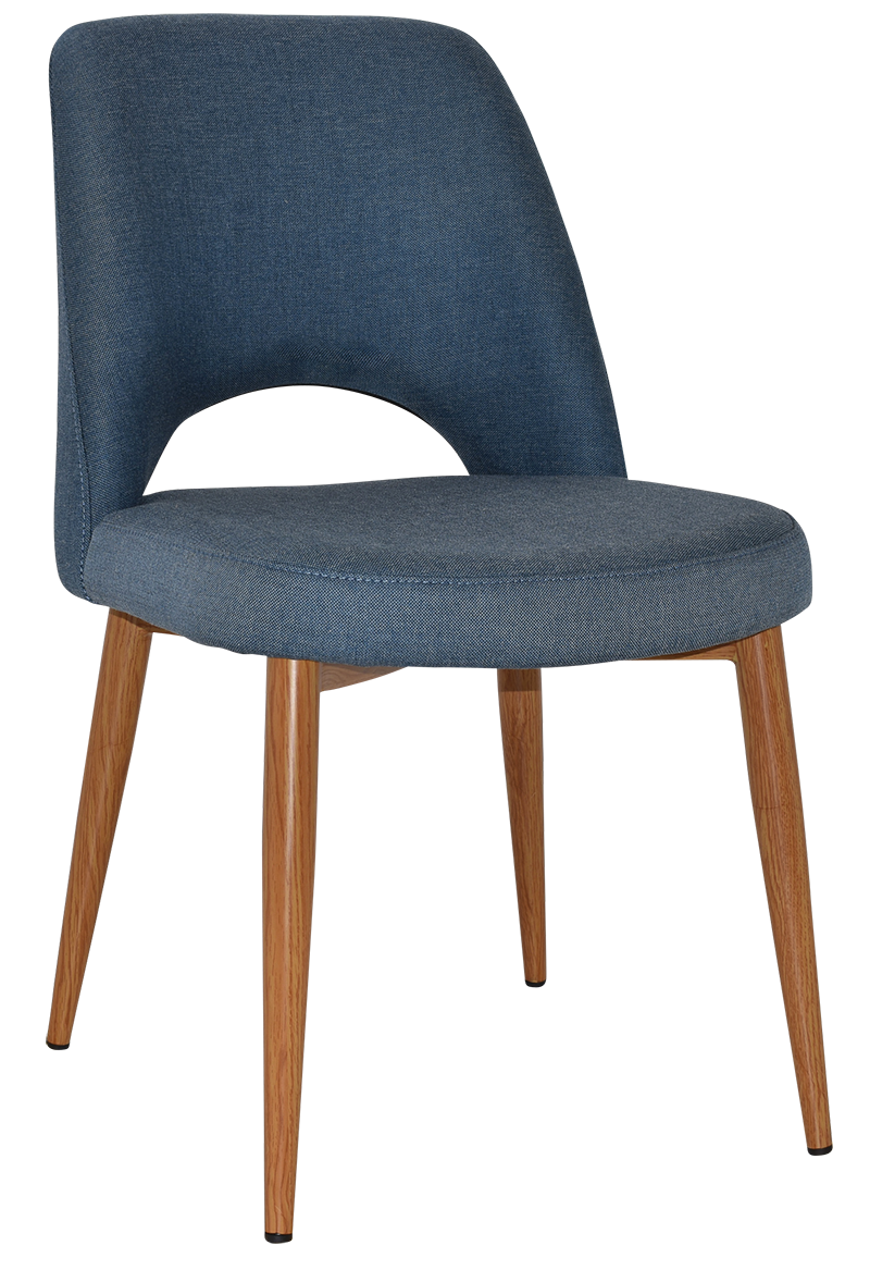 ALBURY SIDE CHAIR OAK / GRAVITY DENIM