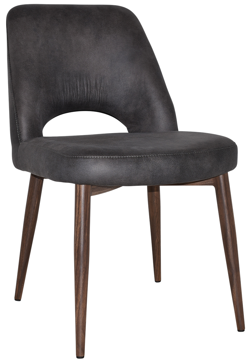 ALBURY SIDE CHAIR LIGHT WALNUT EASTWOOD SLATE