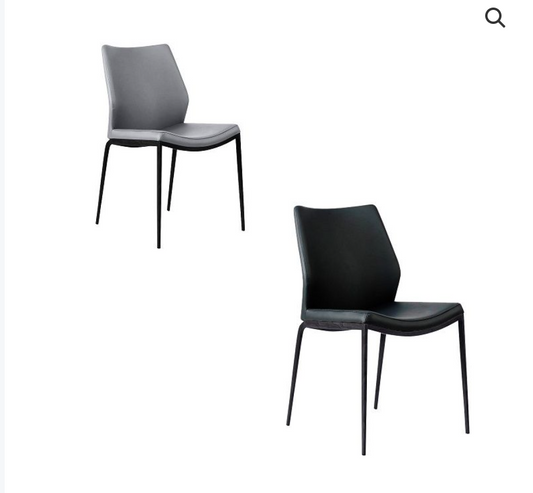 Clara Dining Chair - Vinyl Seat, Powder Coated Steel Frame