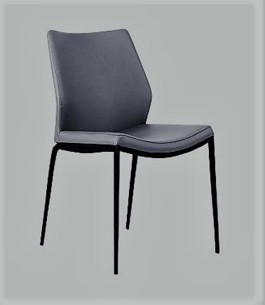 Clara Dining Chair - Vinyl Seat, Powder Coated Steel Frame