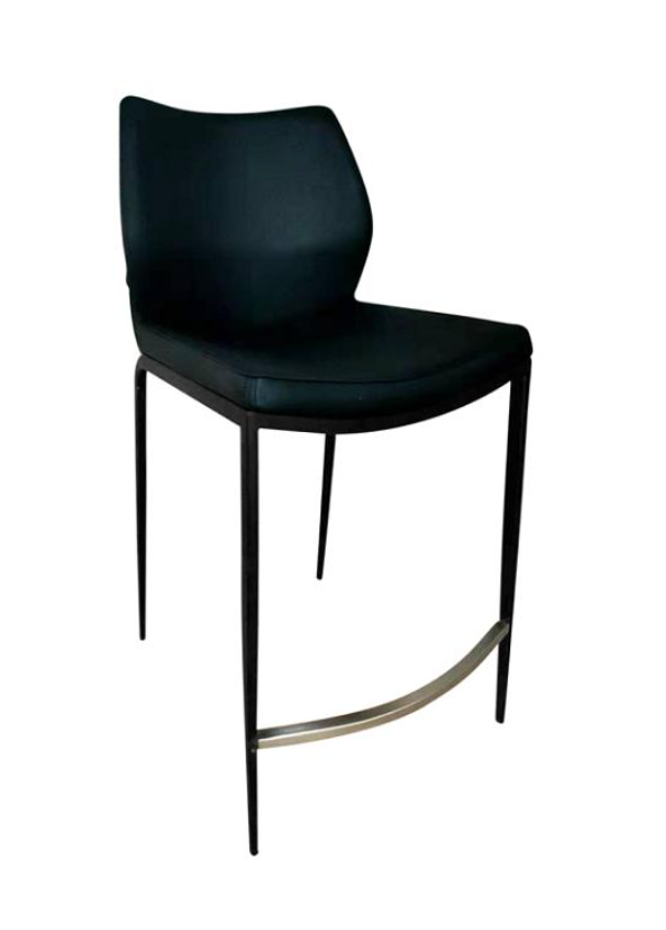 Clara Kitchen Stool: Vinyl Seat & Powder Coated Steel Frame for Style and Durability