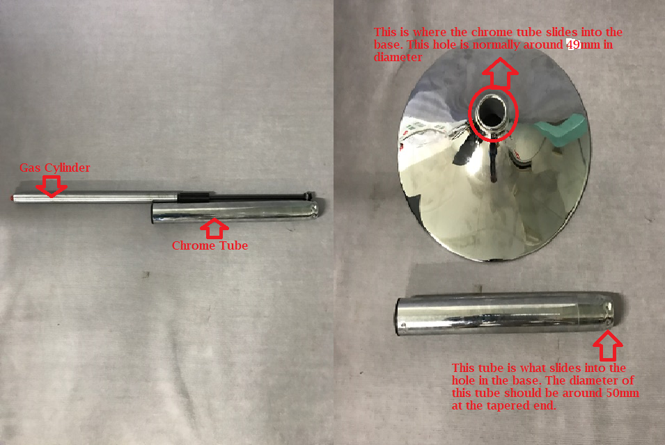 Gas Strut For A Bar Stool- Gas Lift Stool