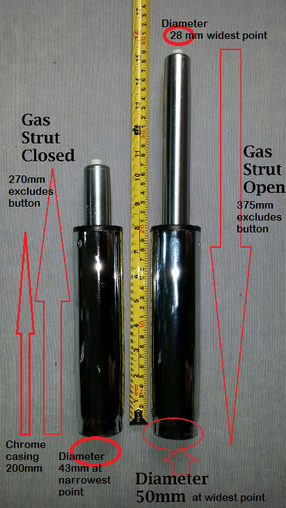 Gas Strut For An Office Chair