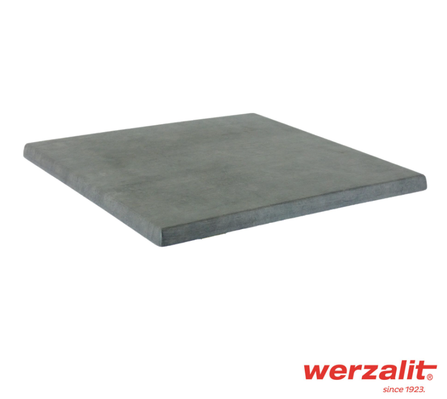 SM FRANCE 70cm x 70cm Square Werzalit Table Top - Top Only - Made in France