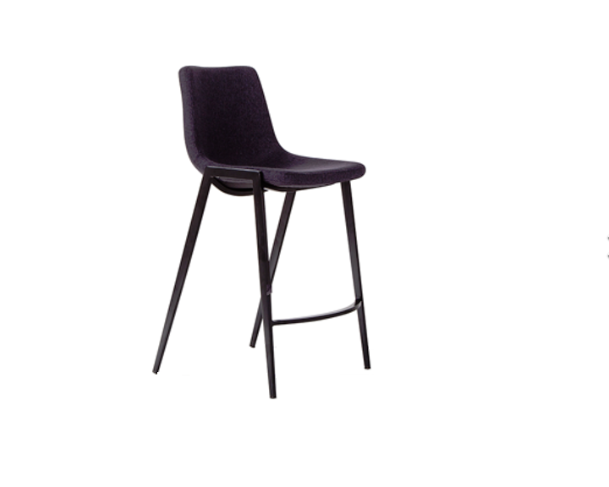 Nadia Kitchen Bench Bar Stool With Black Powder Coated Legs