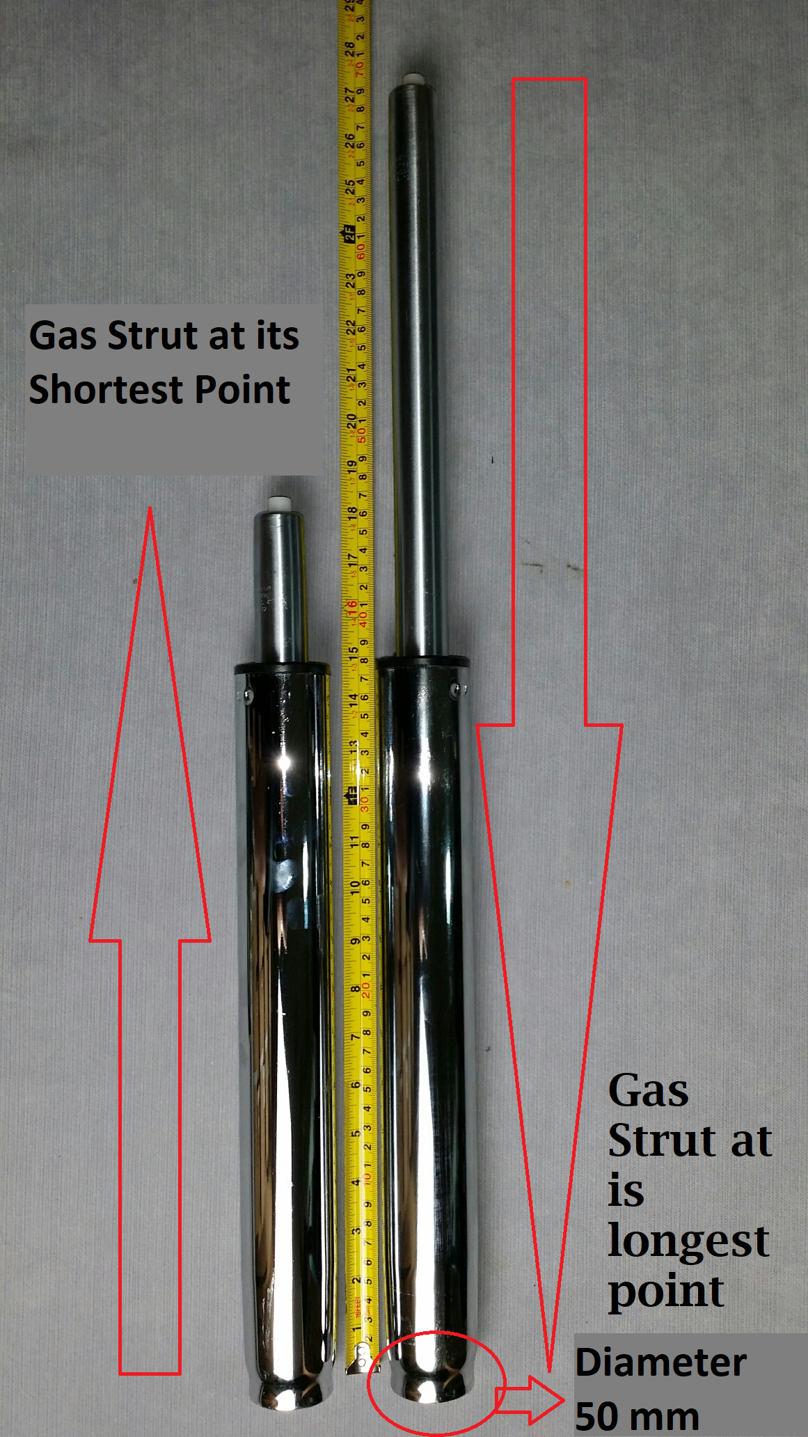 Gas Strut For A Bar Stool- Gas Lift Stool